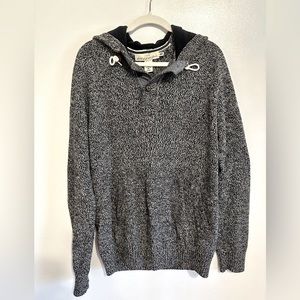 Men’s H&M Navy and White Hooded Sweater, Size L